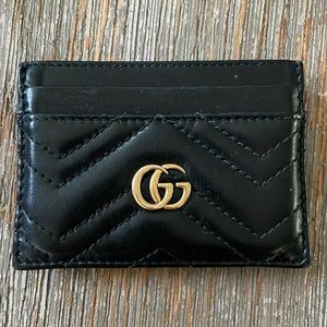 Gucci Black Marmont Card Case